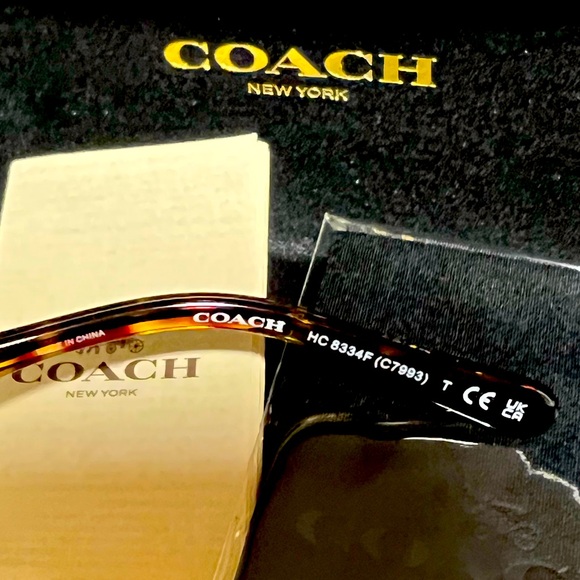 Coach Brown Tortoiseshell Sunglasses Classic Style New - Picture 3 of 12